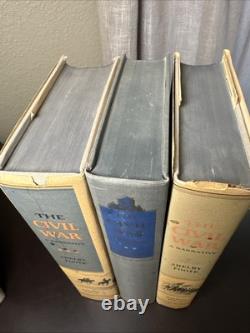 The Civil War 3 Vol. Set Shelby Foote 2 First Editions, 1958, 1963