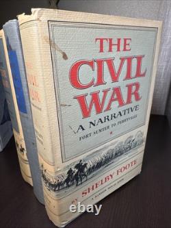 The Civil War 3 Vol. Set Shelby Foote 2 First Editions, 1958, 1963