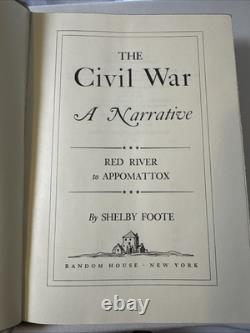 The Civil War 3 Vol. Set Shelby Foote 2 First Editions, 1958, 1963