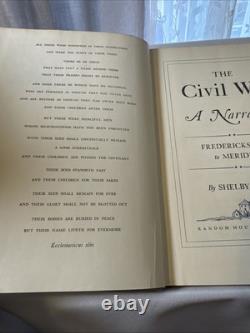 The Civil War 3 Vol. Set Shelby Foote 2 First Editions, 1958, 1963
