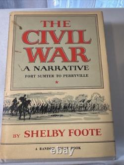 The Civil War 3 Vol. Set Shelby Foote 2 First Editions, 1958, 1963