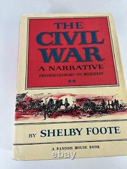 The Civil War 3 Volume Set by Shelby Foote 1958 1974 Hard Cover/Dust Jackets