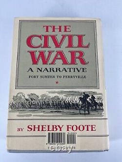 The Civil War 3 Volume Set by Shelby Foote 1958 1974 Hard Cover/Dust Jackets