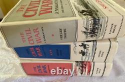 The Civil War 3 Volumes by Shelby Foote 1958, 1963, 1974