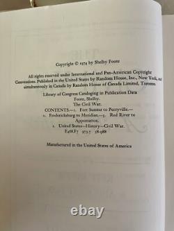 The Civil War 3 Volumes by Shelby Foote 1958, 1963, 1974
