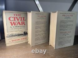 The Civil War A Narrative 3 Vintage Books 1958/63/74, Shelby Foote, Random House