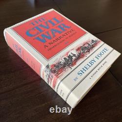 The Civil War A Narrative 3 Vintage Books 1958/63/74, Shelby Foote, Random House