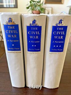 The Civil War A Narrative 3 Vintage Books 1958/63/74, Shelby Foote, Random House