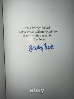 The Civil War A Narrative 3 Volume Set Signed by Shelby Foote Easton Press 2010