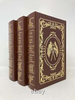 The Civil War A Narrative 3 Volumes by Shelby Foote Signed First 1st Edition