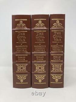 The Civil War A Narrative 3 Volumes by Shelby Foote Signed First 1st Edition