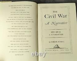 The Civil War A Narrative Shelby Foote 3 Volumes 1958 1963 1974 1st Ed HC DJ