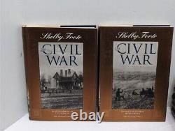 The Civil War A Narrative Shelby Foote Time Life Complete Set 14 Volumes c 2000