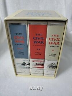 The Civil War A Narrative by Shelby Foote 3 Vol. Box Set