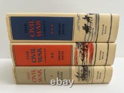 The Civil War A Narrative by Shelby Foote 3 Volume Set HC