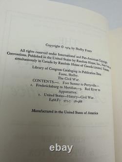 The Civil War A Narrative by Shelby Foote 3 Volume Set HC