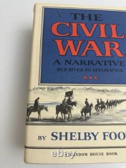 The Civil War A Narrative by Shelby Foote 3 Volume Set HC
