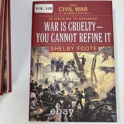 The Civil War A Narrative by Shelby Foote Hardcover 9 Book Set 1974 Vintage
