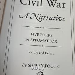 The Civil War A Narrative by Shelby Foote Hardcover 9 Book Set 1974 Vintage