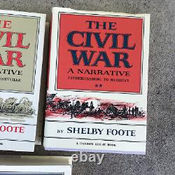 The Civil War Shelby Foote 1st Edition 1958, 1963, 1974 Hardcover 3 Volume Set