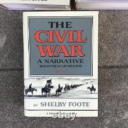 The Civil War Shelby Foote 1st Edition 1958, 1963, 1974 Hardcover 3 Volume Set