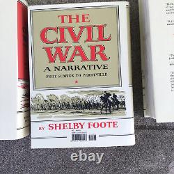 The Civil War Shelby Foote 1st Edition 1958, 1963, 1974 Hardcover 3 Volume Set