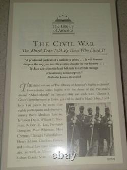 The Civil War Told By Those Who Lived It LOA 2011 HC 1ST Printing 4 vol set NEW