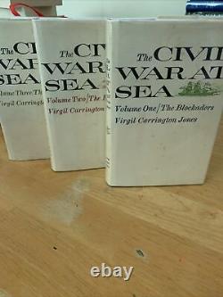 The Civil War at Sea Virgil Carrington Jones 1960 First Edition HCDJ