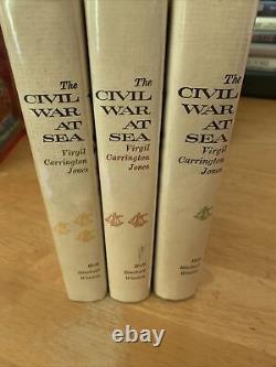 The Civil War at Sea Virgil Carrington Jones 1960 First Edition HCDJ