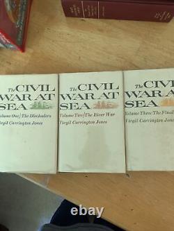 The Civil War at Sea Virgil Carrington Jones 1960 First Edition HCDJ