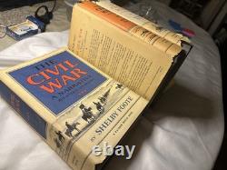 The Civil War by Shelby Foote, 3 Volume Hardcover Complete 1st Editions