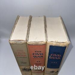 The Civil War by Shelby Foote, All 3 1st Ed. (1958, 1963, 1974) 3 Volume HC Set