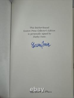 The Civil War by Shelby Foote Signed Bound Leather Easton Press Collector's Ed