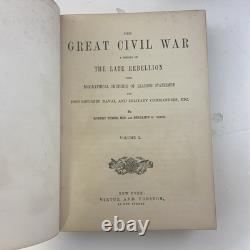 The Great Civil War in 3 Vols. Tomes & Smith loaded with Engravings