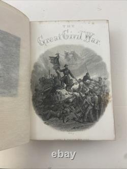The Great Civil War in 3 Vols. Tomes & Smith loaded with Engravings