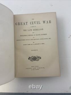 The Great Civil War in 3 Vols. Tomes & Smith loaded with Engravings