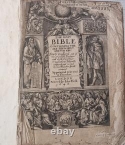 The HOLY BIBLE King James Authorized Version 1648 / English Civil War Era