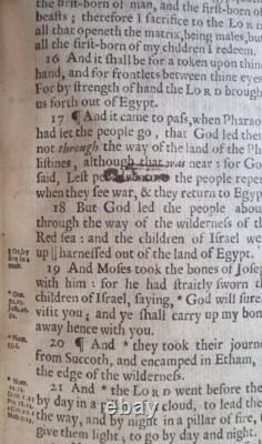 The HOLY BIBLE King James Authorized Version 1648 / English Civil War Era