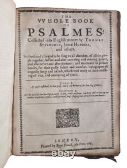 The HOLY BIBLE King James Authorized Version 1648 / English Civil War Era