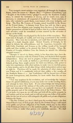 The History Of The Civil War In America (1862)
