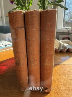 The History of the Civil War in America by Benson J Lossing 3 Volume Set