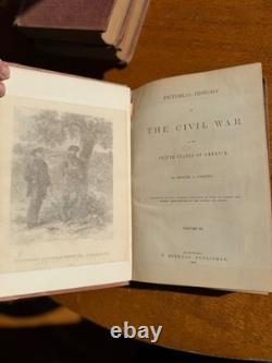 The History of the Civil War in America by Benson J Lossing 3 Volume Set