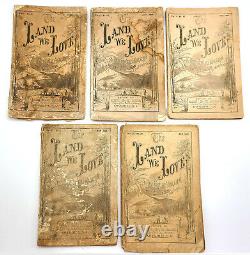 The Land We Love 5 issues 1866-1867 Civil War American South History Literature