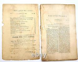 The Land We Love 5 issues 1866-1867 Civil War American South History Literature