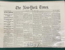 The New York Times Civil War Collector's Facsimile Edition Willibee And Ward