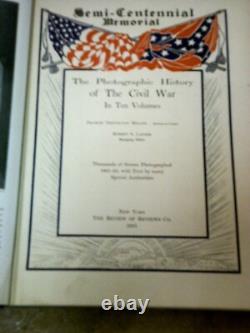 The Photographic History Of The CIVIL War By Miller, 10 Vols, Complete Set 1911