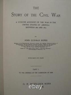 The Story Of The CIVIL War By John Ropes And Col William Livermore First Ed