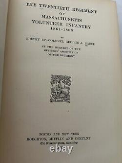 The Twentieth Regiment of Massachusetts Volunteer Infantry, Civil War, 1st ed