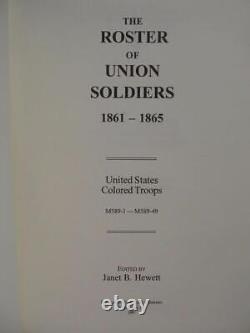 U. S. Colored Troops In The CIVIL War First Edition Comprehensive Roster -new