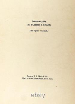 Ulysses S Grant First Edition 1885 Personal Memoirs Of U S Grant Hardcover